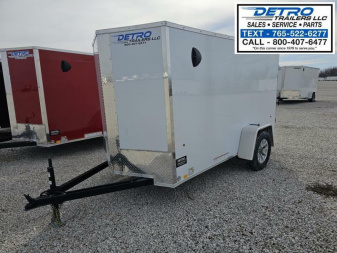 New 2025 Cargo Express EX DLX 5' x 10' 3K Idler Ramp Door V-nose Enclosed Cargo Trailer