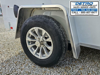 New 2025 Cargo Express EX DLX 5' x 10' Double Rear Door 3K Idler V-nose Enclosed Cargo Trailer