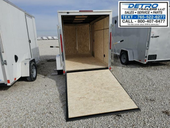 New 2025 Cargo Express EX DLX 5' x 10' 3K Idler Ramp Door V-nose Enclosed Cargo Trailer