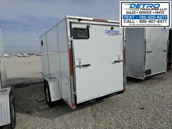 New 2025 Cargo Express EX DLX 5' x 10' 3K Idler Ramp Door V-nose Enclosed Cargo Trailer