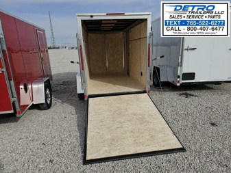 New 2025 Cargo Express EX DLX 5' x 10' 3K Idler Ramp Door V-nose Enclosed Cargo Trailer