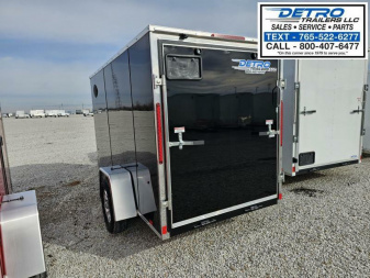 New 2025 Cargo Express EX DLX 5' x 10' 3K Idler Ramp Door V-nose Enclosed Cargo Trailer
