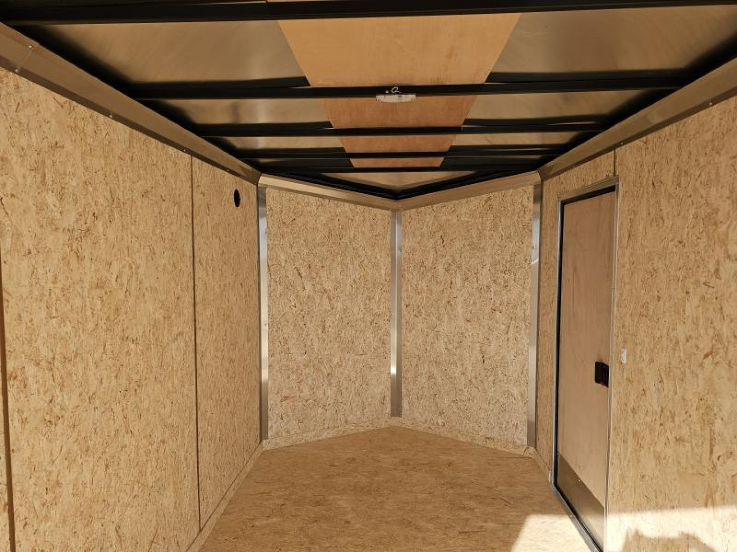 New 2025 SCHNEIDER ORANGE/BLACK OUT Cargo Express XL SE 7' x 14' 7K Ramp Door V-nose Enclosed Cargo Trailer