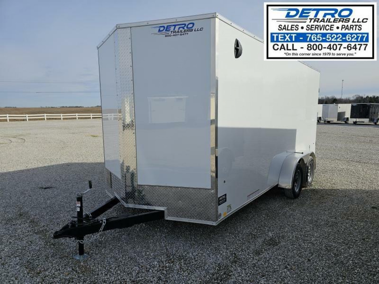 New 2025 Cargo Express EX DLX 7' x 16' 7K Double Rear Door V-nose Enclosed Cargo Trailer