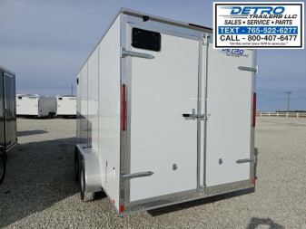 New 2025 Cargo Express EX DLX 7' x 16' 7K Double Rear Door V-nose Enclosed Cargo Trailer