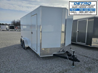 New 2025 Cargo Express EX DLX 7' x 16' 7K Double Rear Door V-nose Enclosed Cargo Trailer