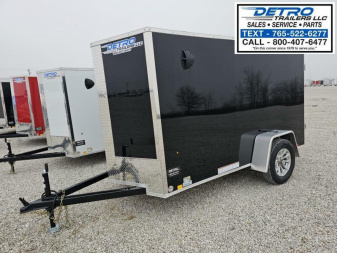 New 2025 Cargo Express EX DLX 5' x 10' 3K Idler Ramp Door V-nose Enclosed Cargo Trailer