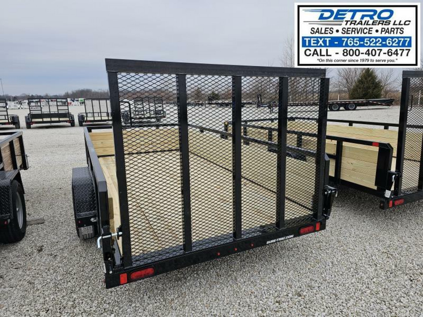 New 2025 Sure-Trac 6' x 12' 3K Idler Tube Top Three Board High Sided Utility Trailer