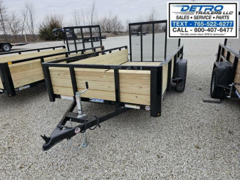New 2025 Sure-Trac 6' x 12' 3K Idler Tube Top Three Board High Sided Utility Trailer