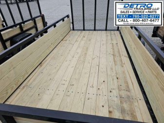 New 2025 Sure-Trac 6' x 12' 3K Idler Tube Top Three Board High Sided Utility Trailer