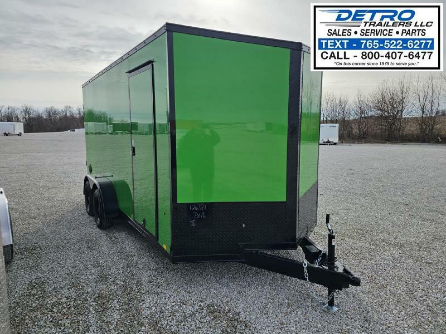 New 2025 LUCKY GREEN Cargo Express XL SE 7' x 16' 7K Ramp Door V-nose ...