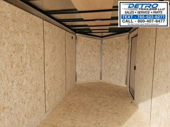 New 2025 LUCKY GREEN Cargo Express XL SE 7' x 16' 7K Ramp Door V-nose Enclosed Cargo Trailer