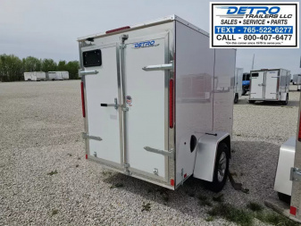 New 2025 Cargo Express EX DLX 5' x 8' 3K Idler Double Rear Door V-nose Enclosed Cargo Trailer