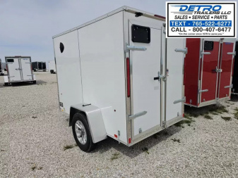 New 2025 Cargo Express EX DLX 5' x 8' 3K Idler Double Rear Door V-nose Enclosed Cargo Trailer