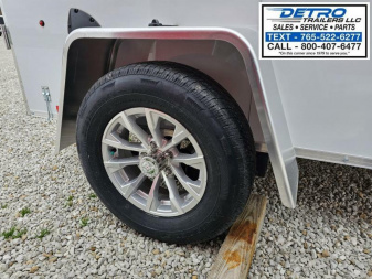 New 2025 Cargo Express EX DLX 5' x 8' 3K Idler Double Rear Door V-nose Enclosed Cargo Trailer