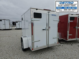 New 2025 Cargo Express EX DLX 5' x 8' 3K Idler Double Rear Door V-nose Enclosed Cargo Trailer