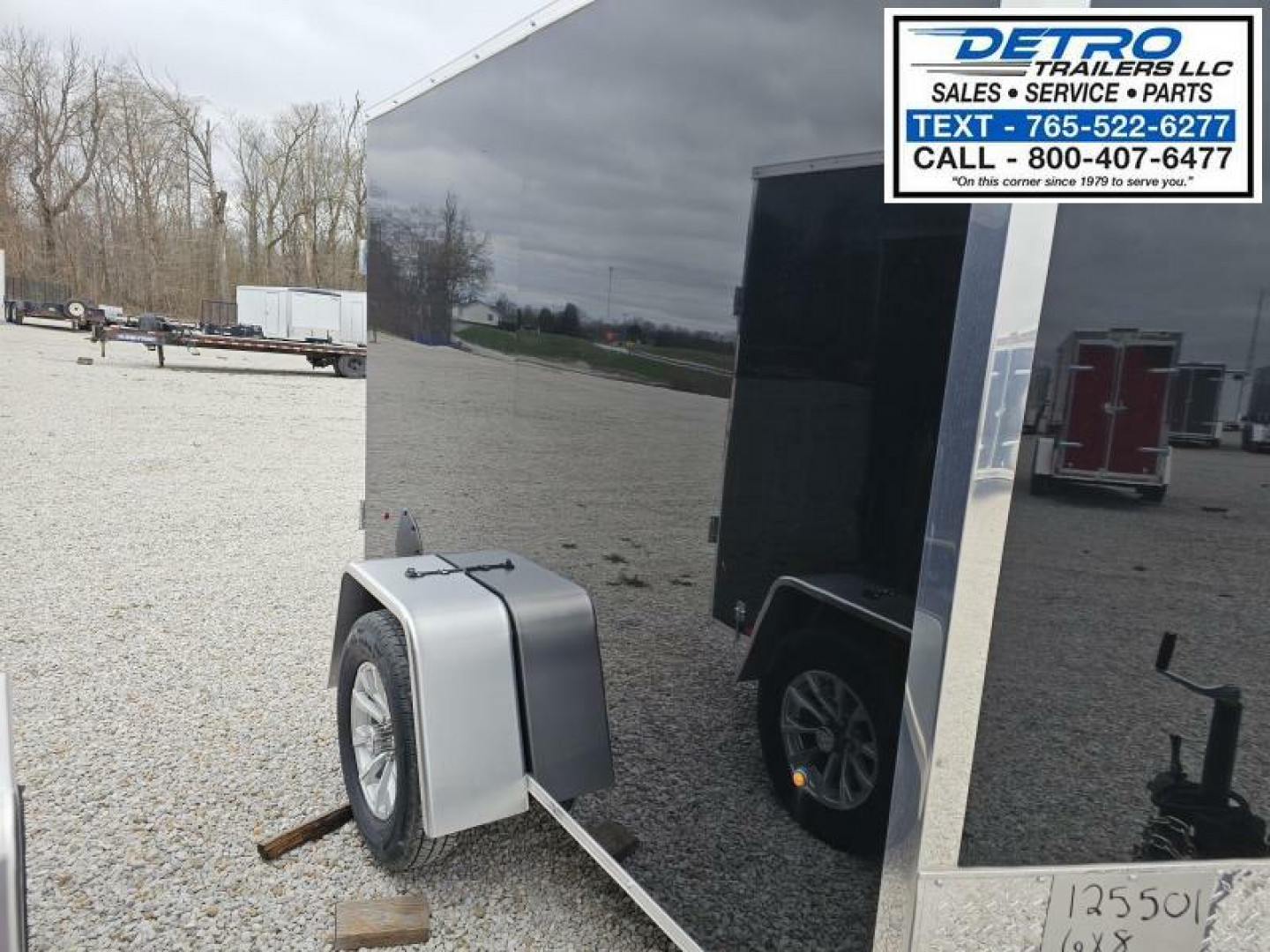 New 2025 Cargo Express EX DLX 5' x 8' 3K Idler Double Rear Door V-nose Enclosed Cargo Trailer