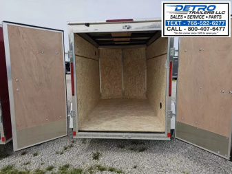 New 2025 Cargo Express EX DLX 5' x 8' 3K Idler Double Rear Door V-nose Enclosed Cargo Trailer