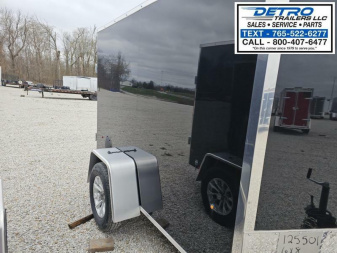 New 2025 Cargo Express EX DLX 5' x 8' 3K Idler Double Rear Door V-nose Enclosed Cargo Trailer