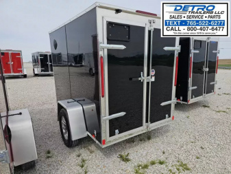 New 2025 Cargo Express EX DLX 5' x 8' 3K Idler Double Rear Door V-nose Enclosed Cargo Trailer