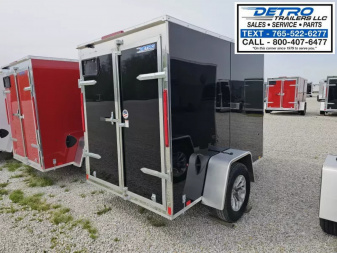 New 2025 Cargo Express EX DLX 5' x 8' 3K Idler Double Rear Door V-nose Enclosed Cargo Trailer