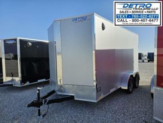 New 2025 Cargo Express EX DLX 7' x 14' 7K Ramp Door V-nose Enclosed Cargo Trailer