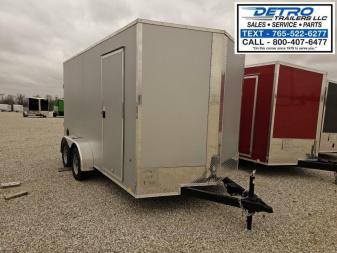New 2025 Cargo Express EX DLX 7' x 14' 7K Ramp Door V-nose Enclosed Cargo Trailer