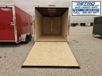 New 2025 Cargo Express EX DLX 7' x 14' 7K Ramp Door V-nose Enclosed Cargo Trailer