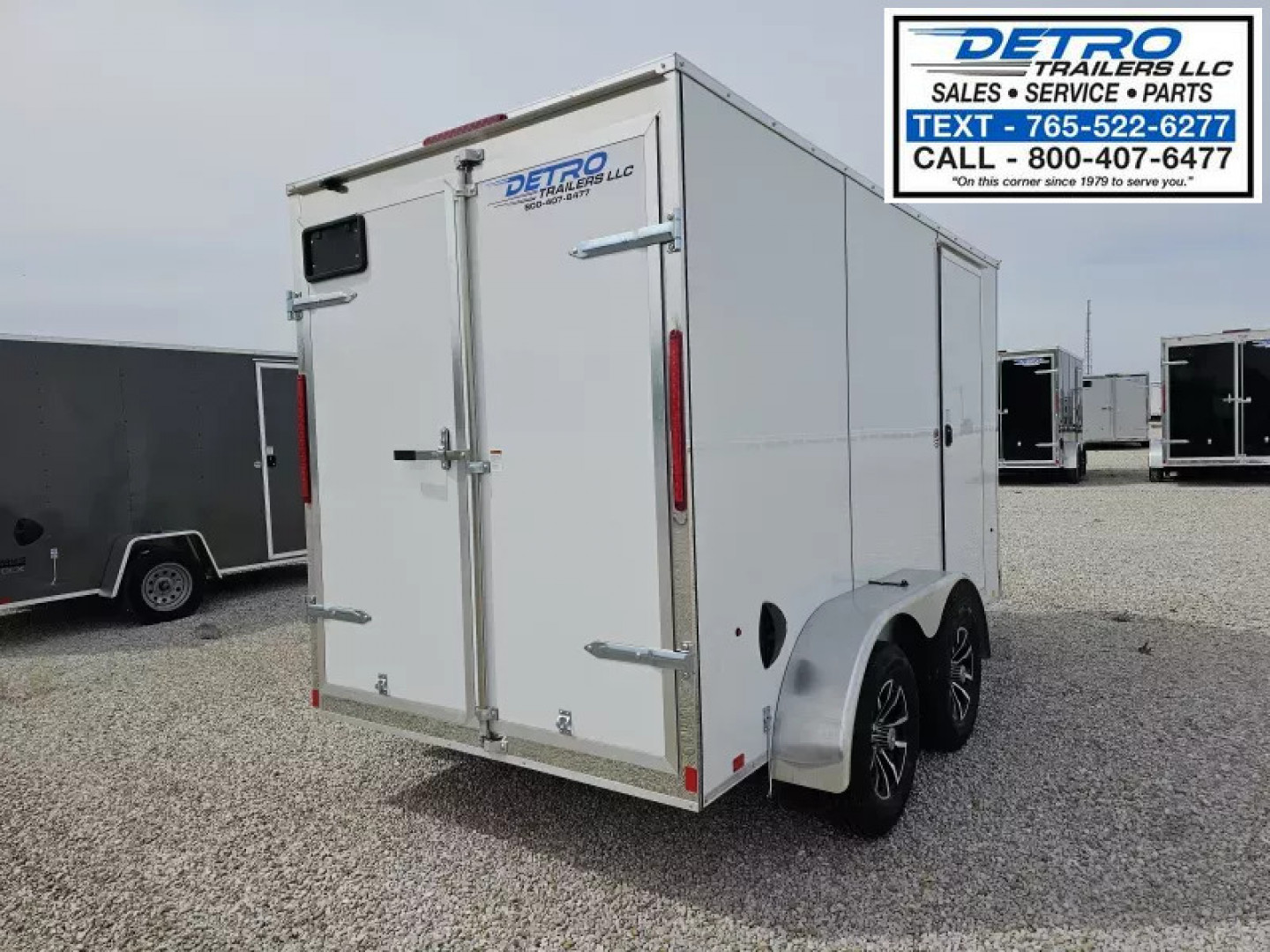 New 2025 Cargo Express EX DLX 6' x 12' 7K Double Rear Door V-nose Enclosed Cargo Trailer