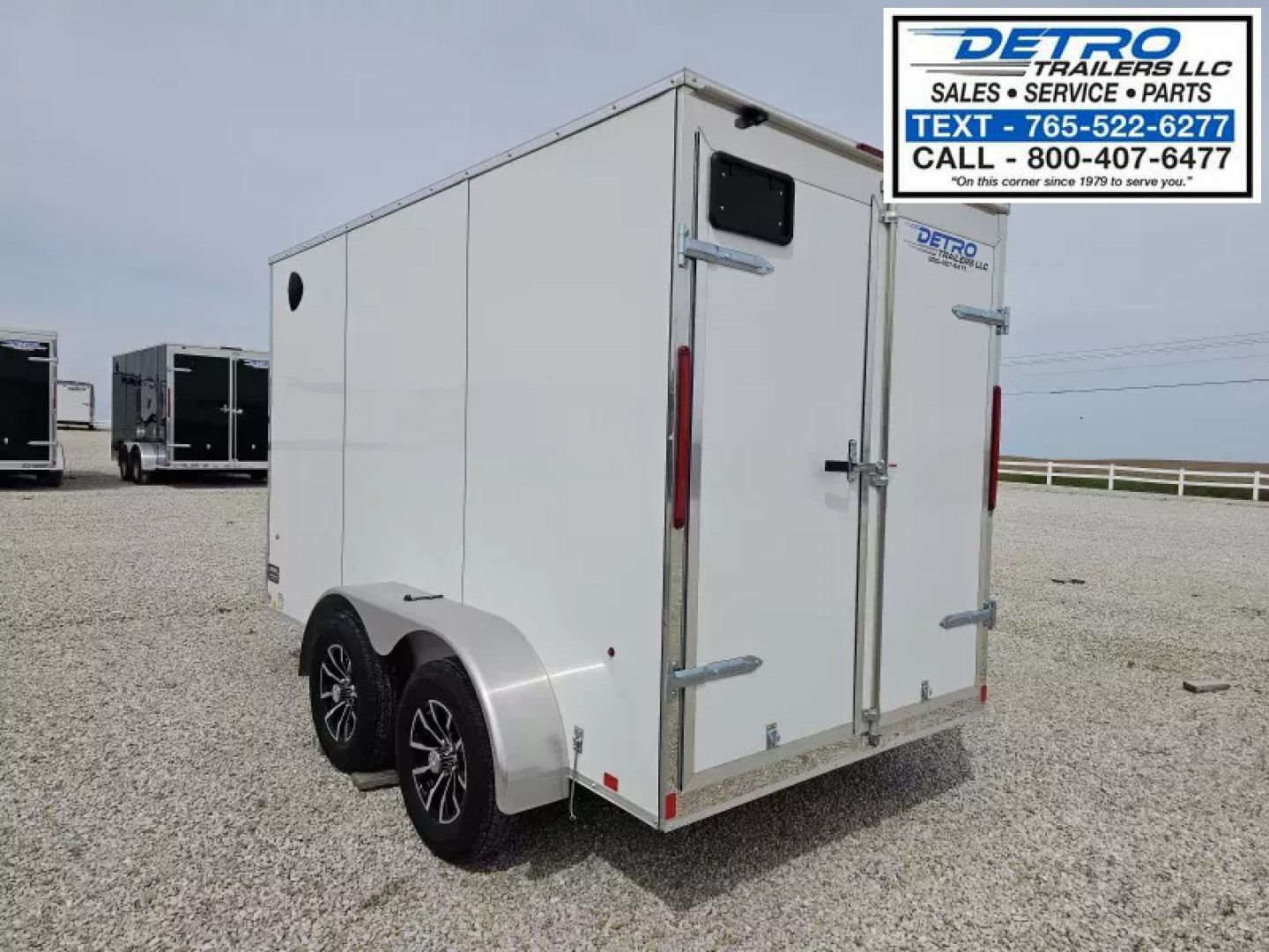 New 2025 Cargo Express EX DLX 6' x 12' 7K Double Rear Door V-nose Enclosed Cargo Trailer