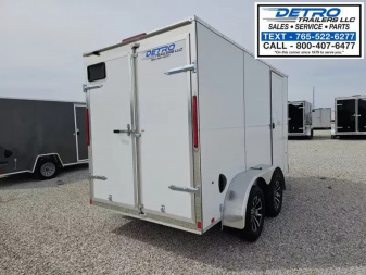 New 2025 Cargo Express EX DLX 6' x 12' 7K Double Rear Door V-nose Enclosed Cargo Trailer