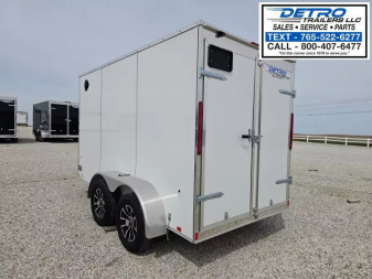 New 2025 Cargo Express EX DLX 6' x 12' 7K Double Rear Door V-nose Enclosed Cargo Trailer
