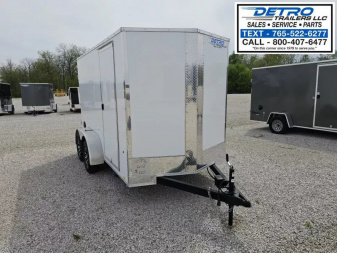 New 2025 Cargo Express EX DLX 6' x 12' 7K Double Rear Door V-nose Enclosed Cargo Trailer
