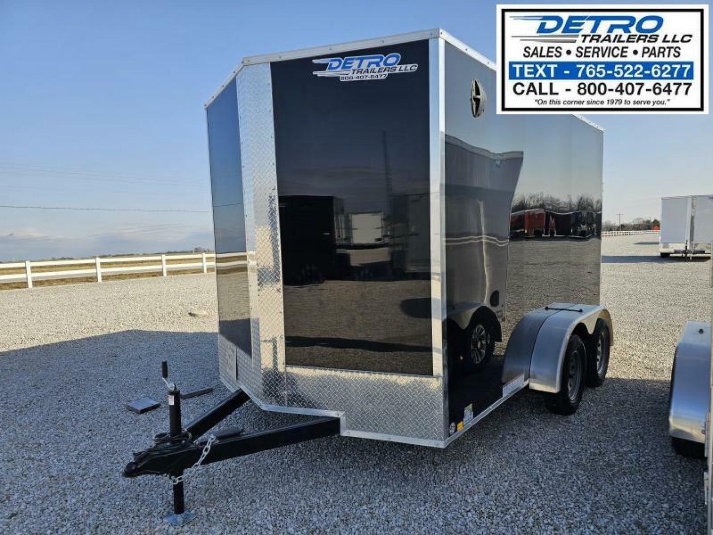 New 2025 Cargo Express EX DLX 7' x 12' 7K Ramp Door V-nose Enclosed Cargo Trailer