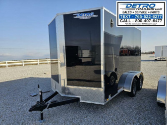 New 2025 Cargo Express EX DLX 7' x 12' 7K Ramp Door V-nose Enclosed Cargo Trailer