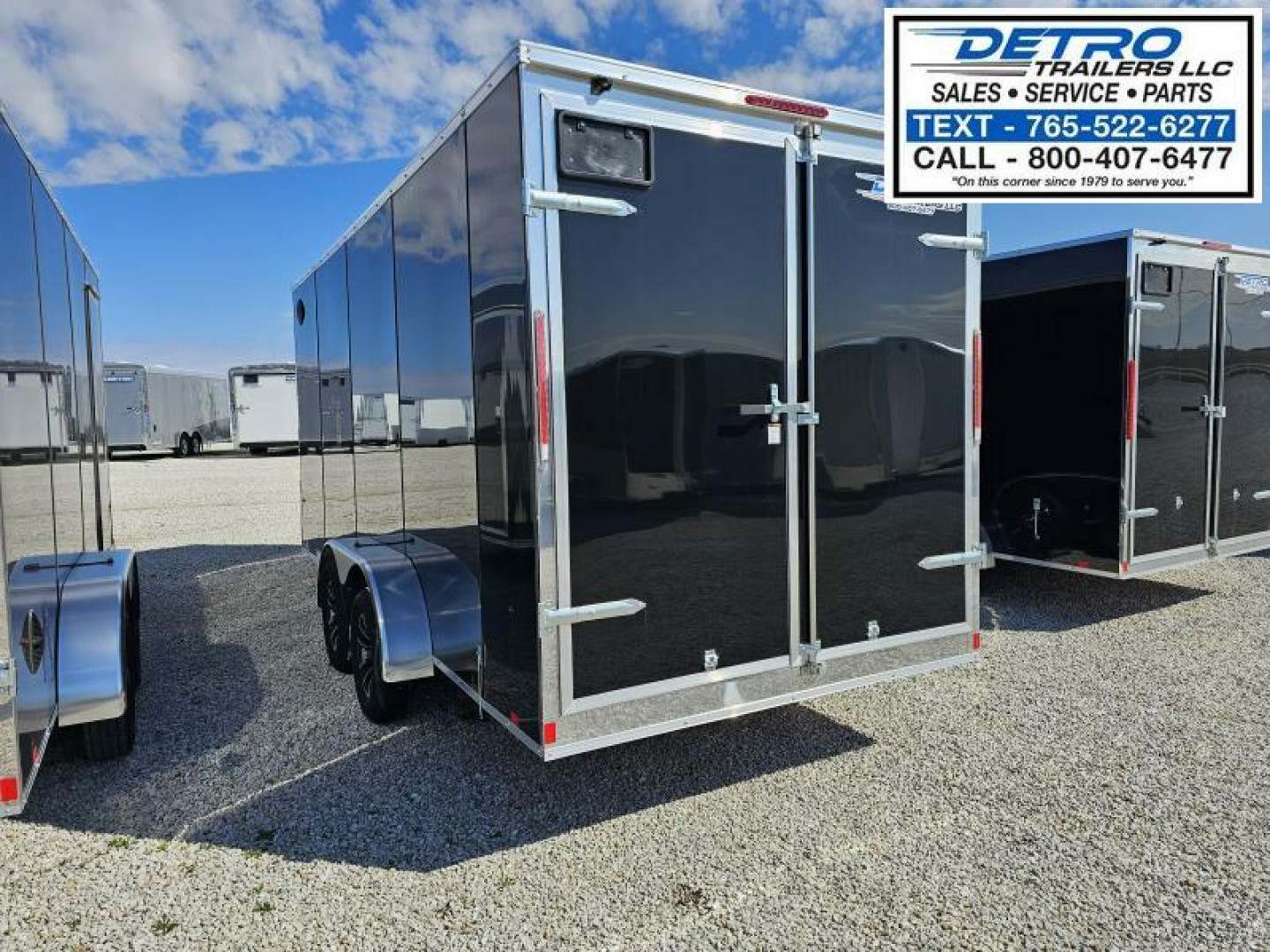 New 2025 Cargo Express XL SE 7' x 18' 7K Double Rear Door Sloped V-nose Enclosed Cargo Trailer