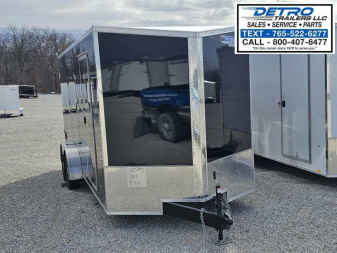 New 2025 Cargo Express XL SE 7' x 18' 7K Double Rear Door Sloped V-nose Enclosed Cargo Trailer