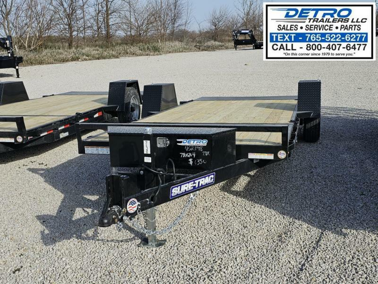 New 2025 Sure-Trac 78" x 16' (12+4) 7.8K Single Axle Tilt Bed Equipment Trailer