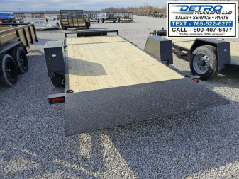New 2025 Sure-Trac 78" x 16' (12+4) 7.8K Single Axle Tilt Bed Equipment Trailer