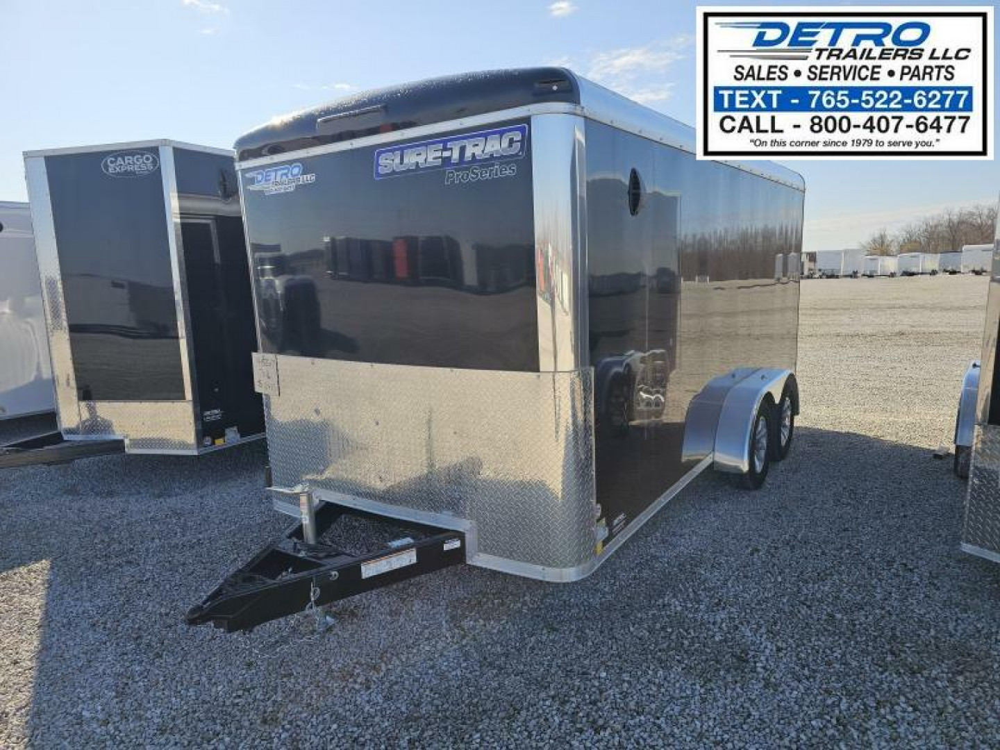 New 2025 Sure-Trac 7' x 16' 7K Ramp Door Pro Series Round Top Enclosed Cargo Trailer