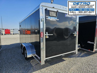 New 2025 Sure-Trac 7' x 16' 7K Ramp Door Pro Series Round Top Enclosed Cargo Trailer