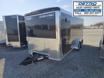 New 2025 Sure-Trac 7' x 16' 7K Ramp Door Pro Series Round Top Enclosed Cargo Trailer