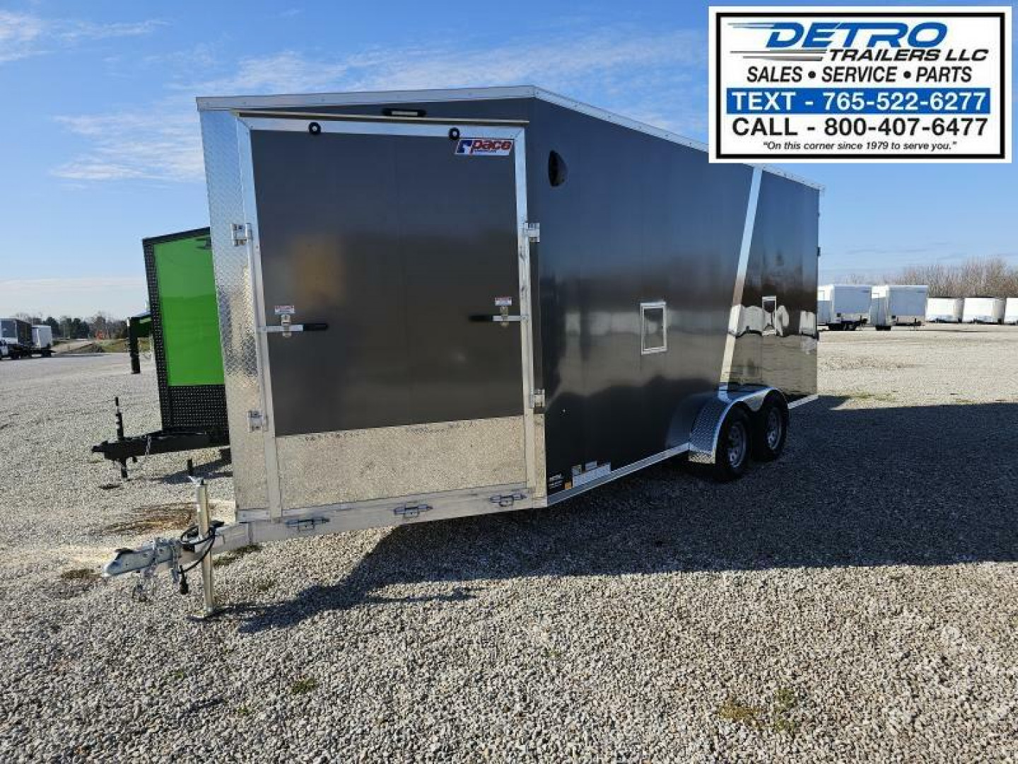 New 2025 Pace American 7' X 23' 7K Avalanche Aluminum Deluxe Enclosed Snowmobile Trailer