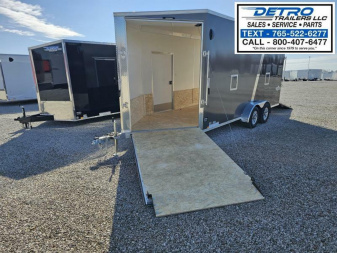 New 2025 Pace American 7' X 23' 7K Avalanche Aluminum Deluxe Enclosed Snowmobile Trailer