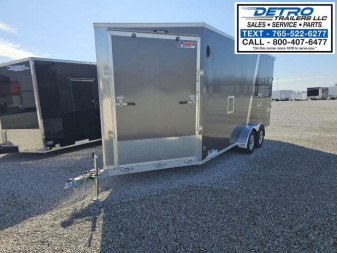 New 2025 Pace American 7' X 23' 7K Avalanche Aluminum Deluxe Enclosed Snowmobile Trailer