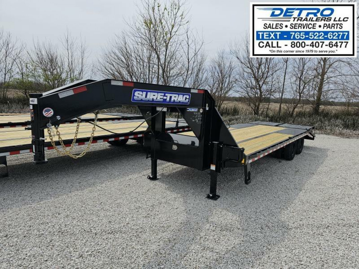 New 2025 Sure-Trac 102" x 25' (20+5) 22.5K HD Gooseneck Low Profile Beavertail Deckover Trailer