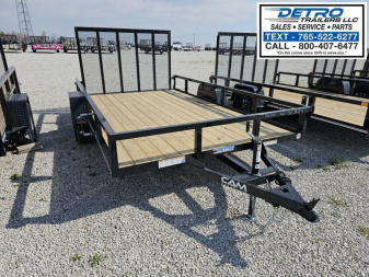 New 2025 Cam Superline 7' x 12' 3K Idler Tube Top Utility Trailer