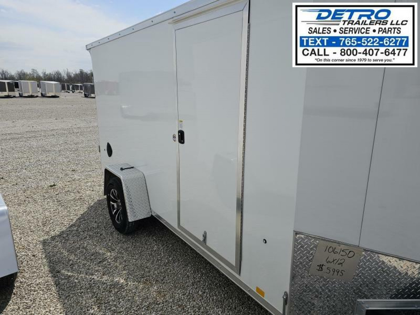 New 2024 Formula Trailers 6' x 12' 3K Idler Ramp Door Enclosed Cargo Trailer