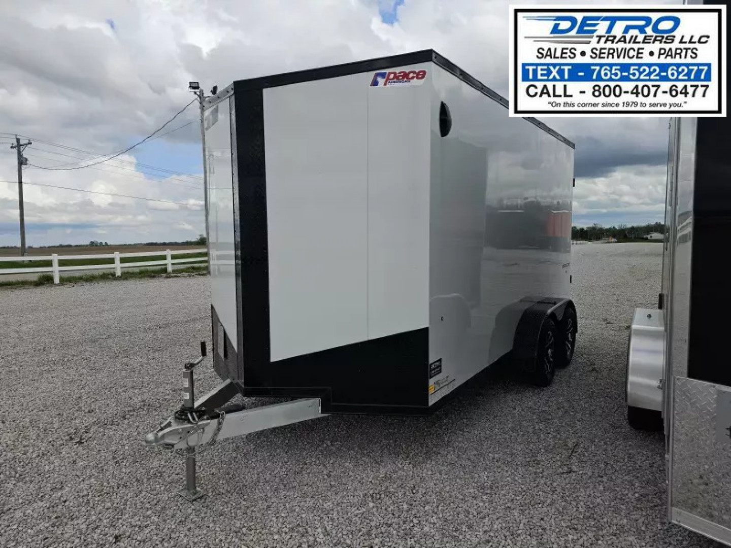 New 2024 Pace American Cargo Sport 7' x 14' 7K V-nose All Aluminum Enclosed Cargo Trailer
