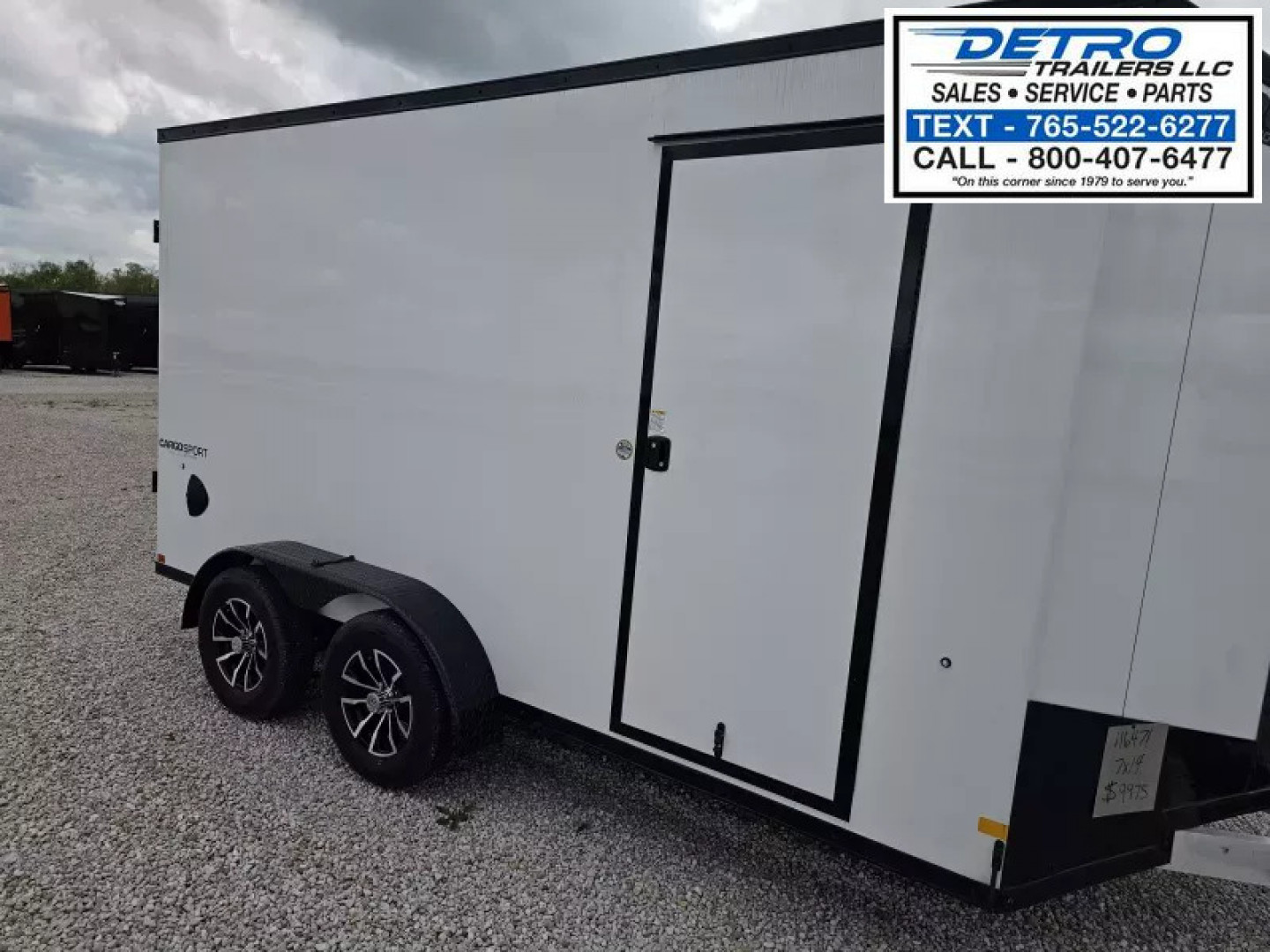 New 2024 Pace American Cargo Sport 7' x 14' 7K V-nose All Aluminum Enclosed Cargo Trailer